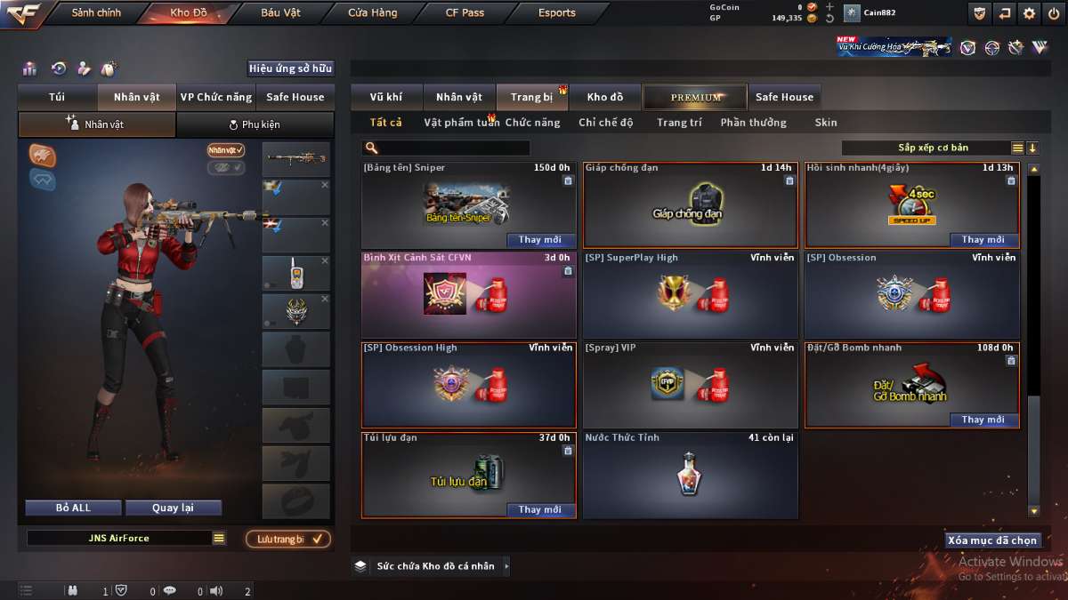 shop acc cf uy tin gia re